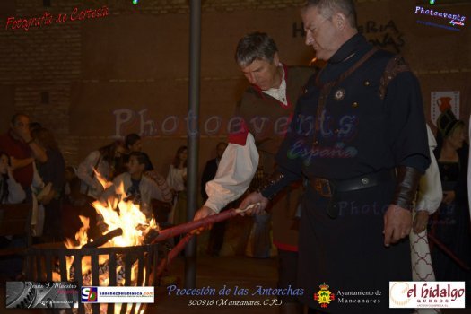 Procesion de las antorchas en Manzanares 2016
